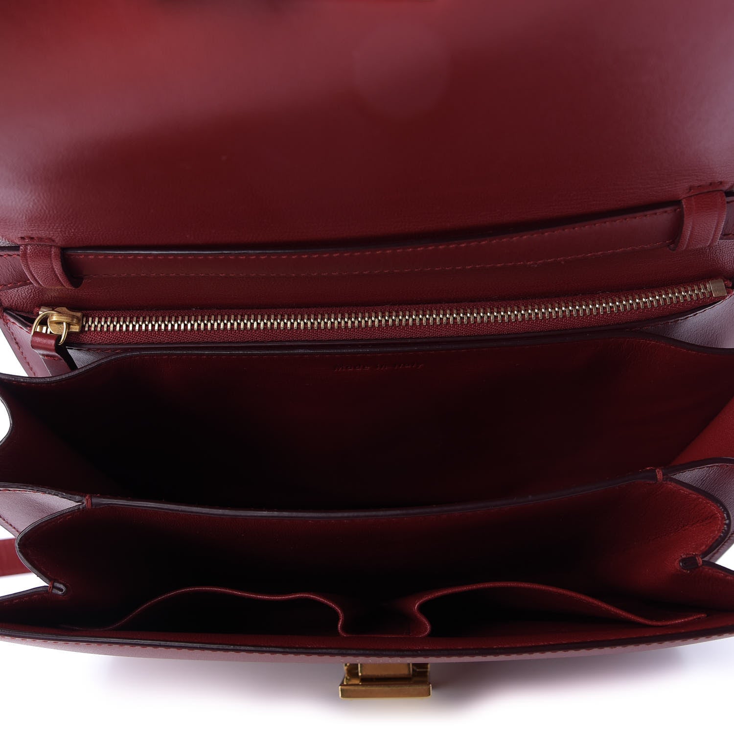 Celine Box Calfskin Medium Classic Box Flap Bag Red 5 of 9