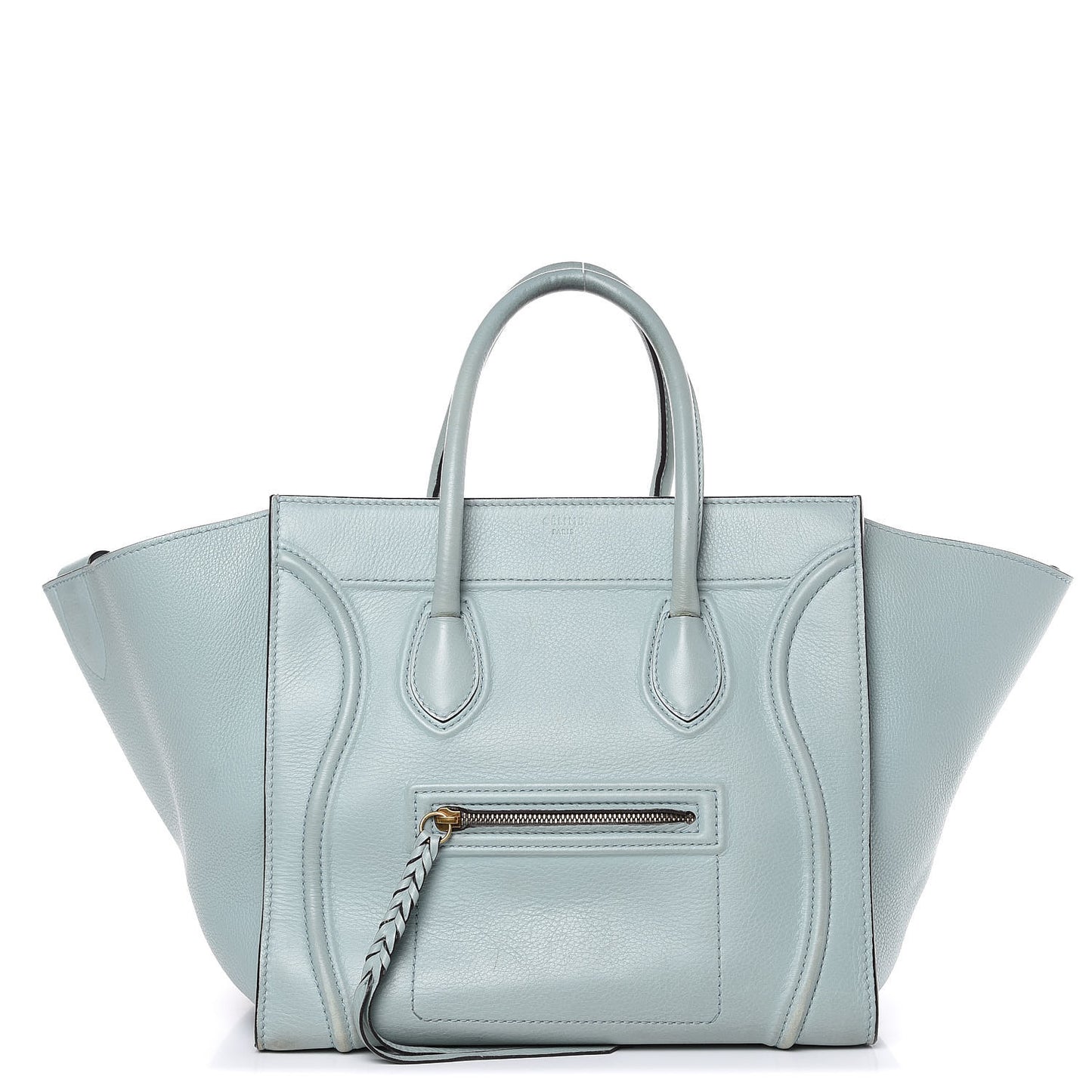 Grained Calfskin Medium Phantom Luggage Galcier