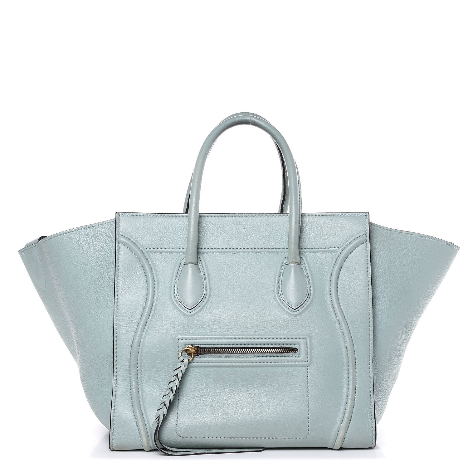 Celine Grained Calfskin Medium Phantom Luggage Galcier 1 of 25