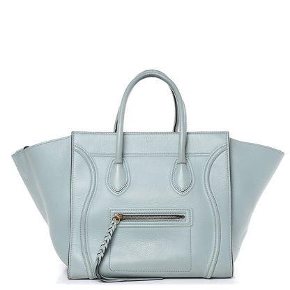 Celine Grained Calfskin Medium Phantom Luggage Galcier 1 of 25