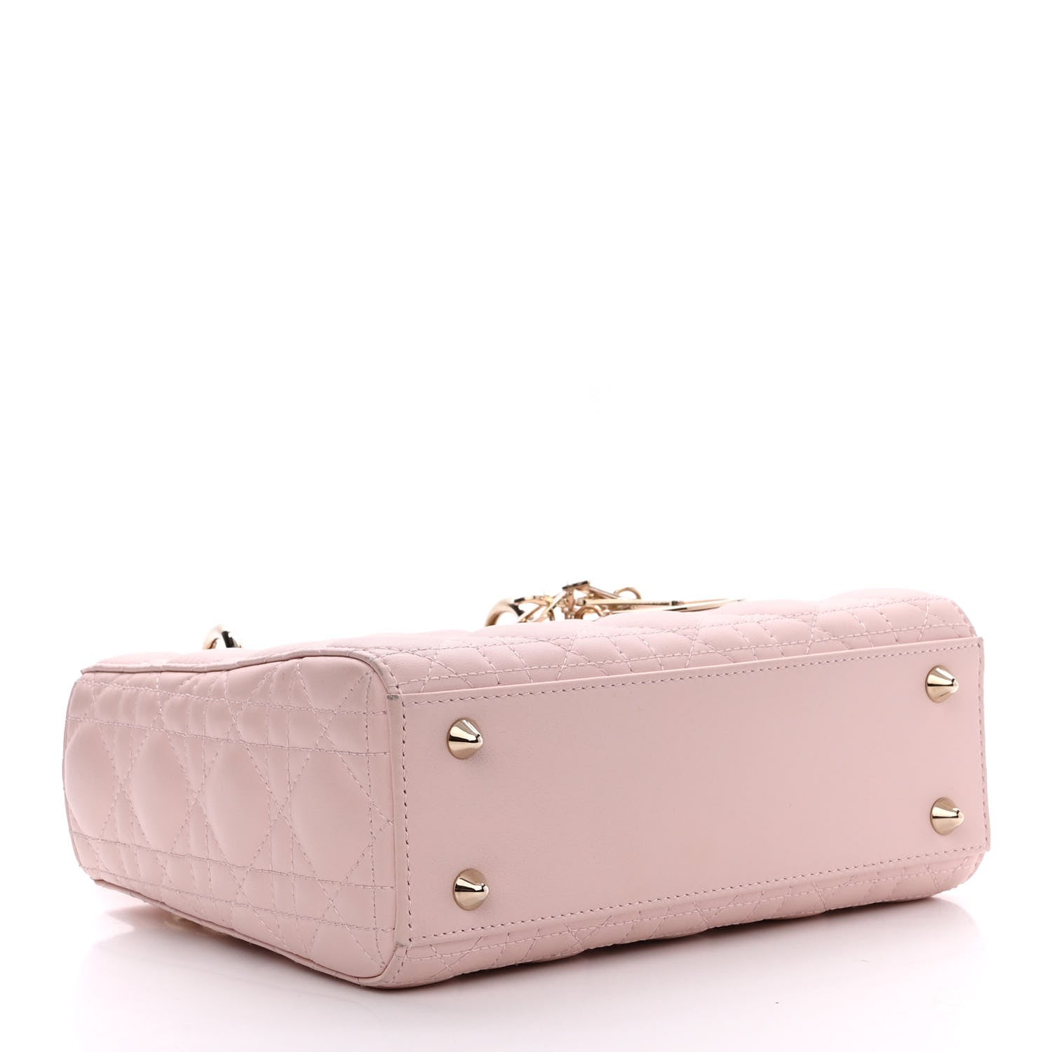 Christian Dior Lambskin Cannage Small My ABCDior Lady Dior Powder Pink 4 of 16