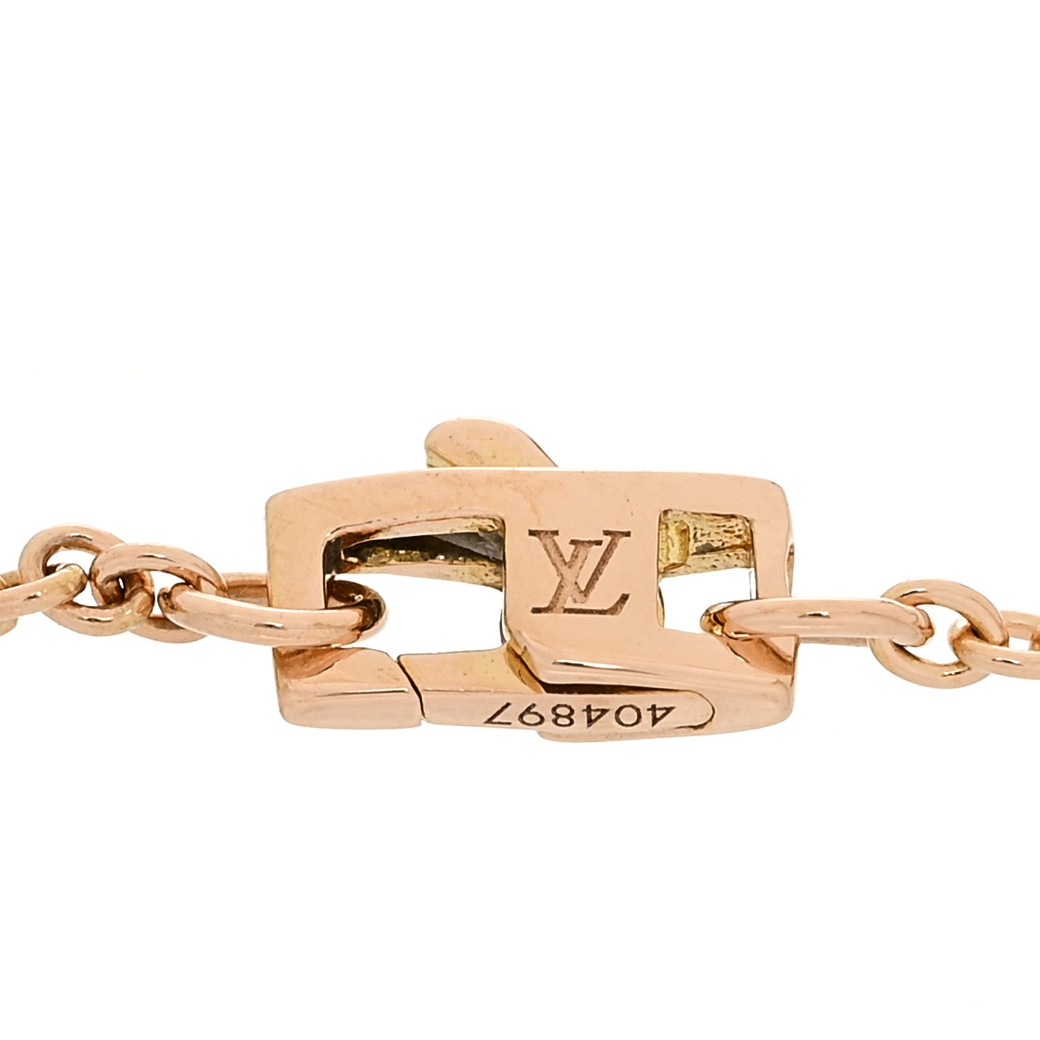 Louis Vuitton 18K Pink Gold Mother of Pearl Color Blossom BB Sun Bracelet 4 of 5