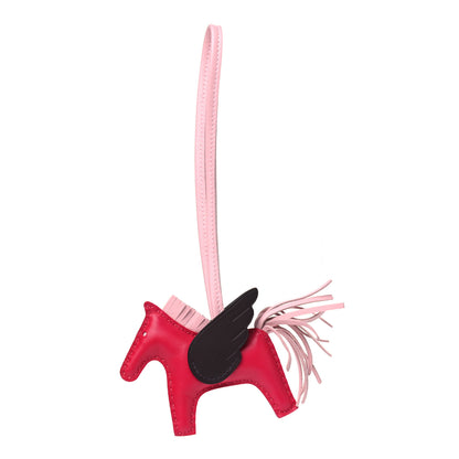 Hermes Milo Lambskin Grigri Rodeo Pegase Horse Bag Charm MM Framboise Rose Sakura Rouge Sellier 1 of 4