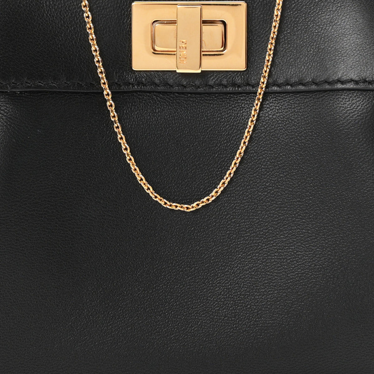 Nappa Nano Peekaboo Satchel Black