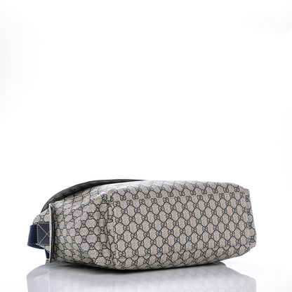 Gucci GG Plus Monogram Messenger Diaper Bag Navy 4 of 8