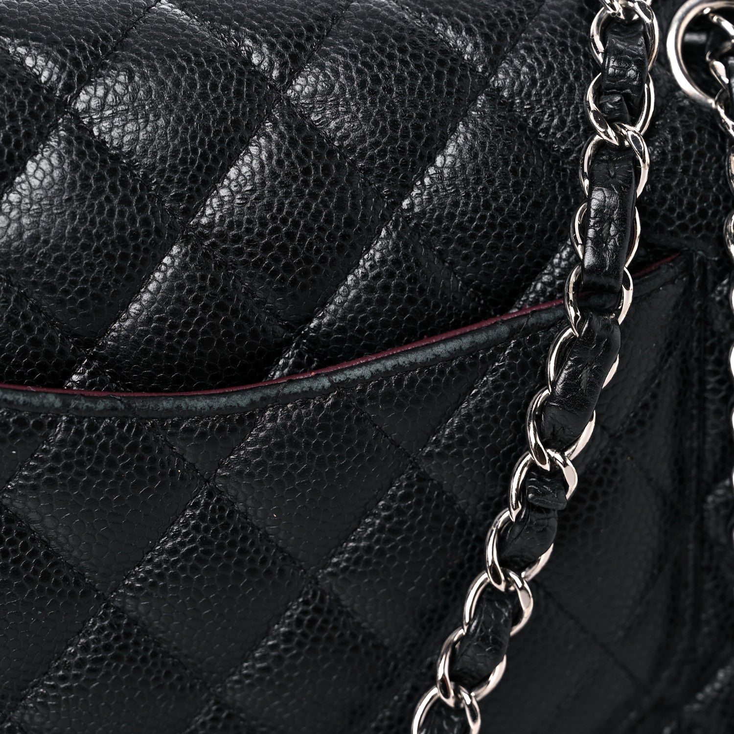 Chanel Caviar Quilted Medium Double Flap Black 21 of 22