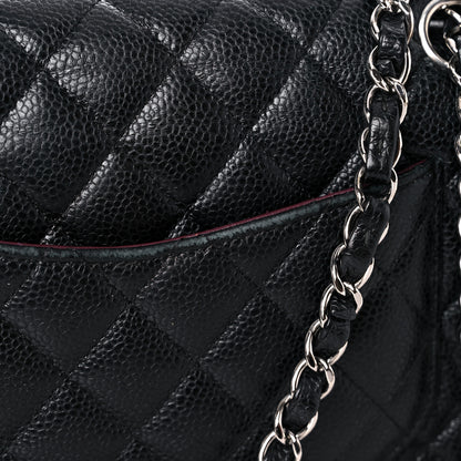 Chanel Caviar Quilted Medium Double Flap Black 21 of 22