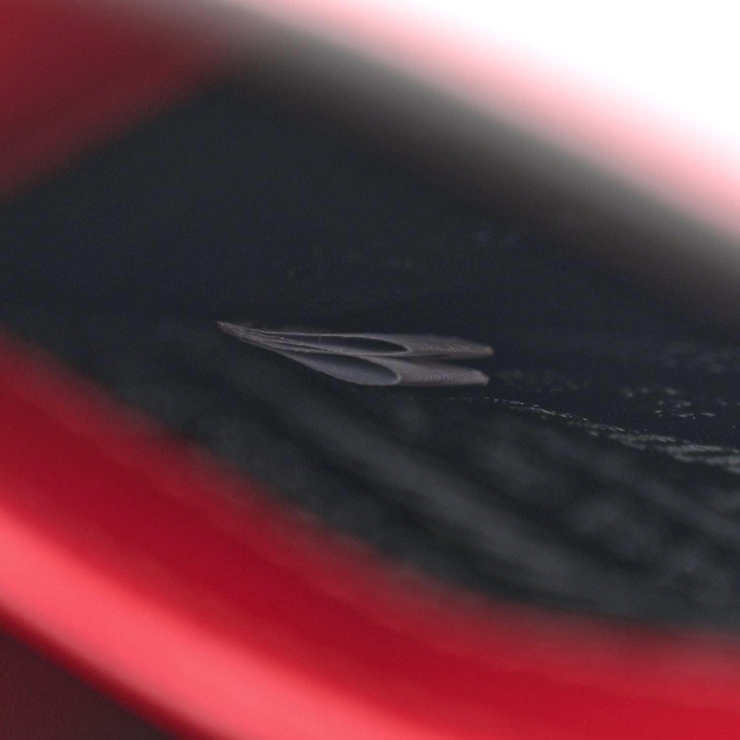 Prada Soft Calfskin Triangle Logo Embossed Small Double Handle Crossbody Tote Rosso 7 of 10