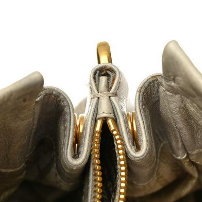 Prada Vitello Shine Shopping Satchel Nube 12 of 12