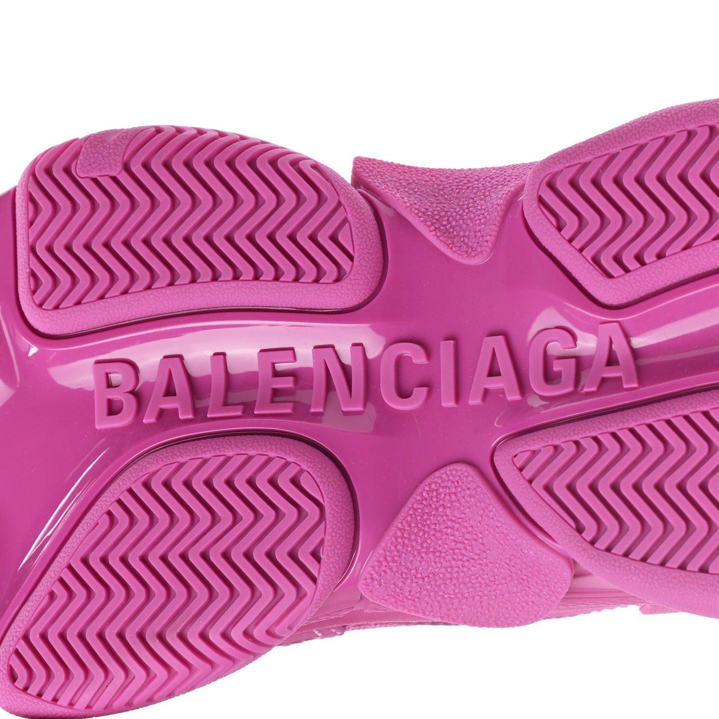 Fabric Mesh Womens Triple S Sneakers 38 Fluo Pink