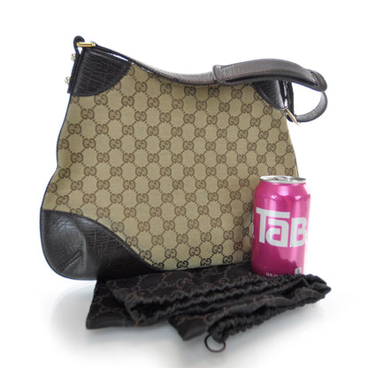 Gucci Monogram Hasler Shoulder Bag Ebony 3 of 7