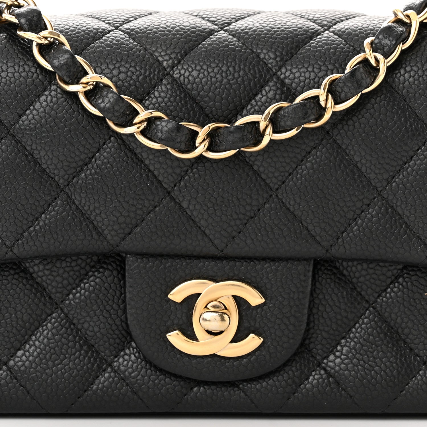 Chanel Caviar Quilted Mini Rectangular Flap Black 8 of 11