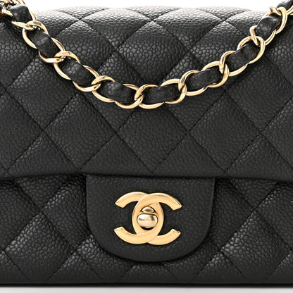 Chanel Caviar Quilted Mini Rectangular Flap Black 8 of 11