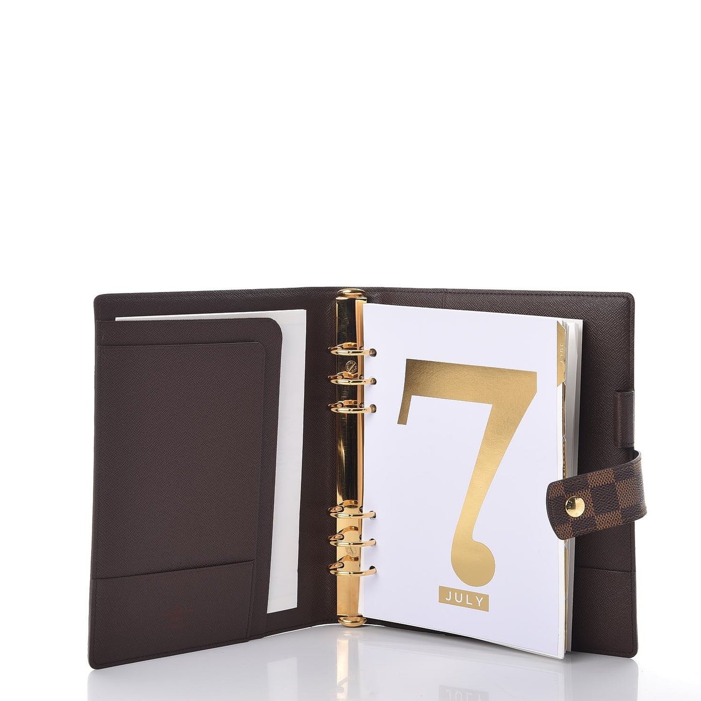 Damier Ebene Large Ring Agenda Cover