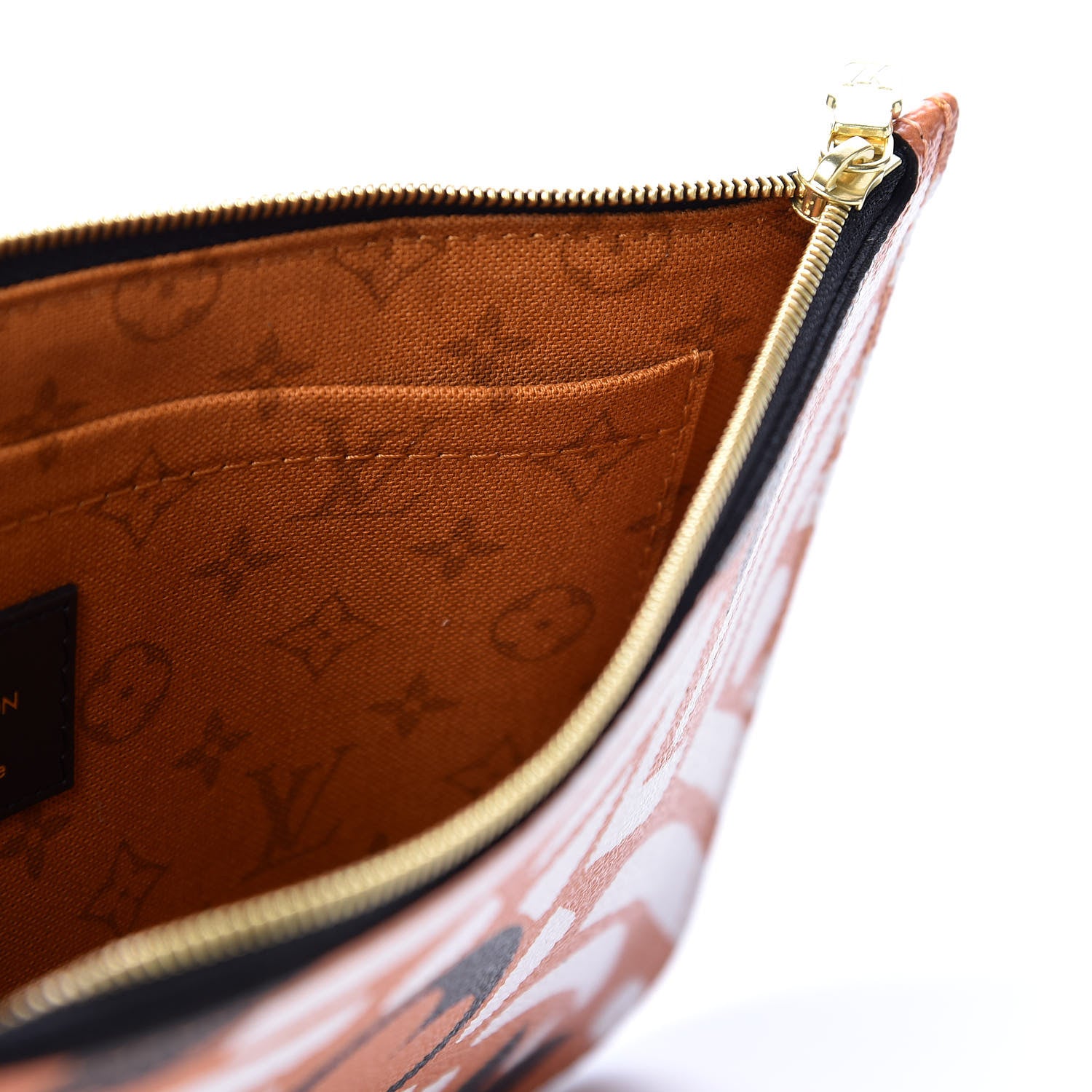 Louis Vuitton Monogram Giant Crafty Neverfull MM GM Pochette Creme Caramel 4 of 8
