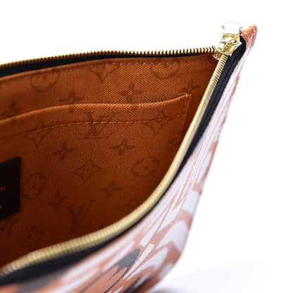 Louis Vuitton Monogram Giant Crafty Neverfull MM GM Pochette Creme Caramel 4 of 8
