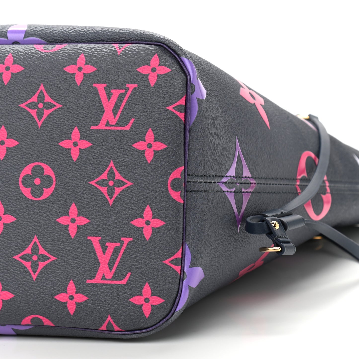 Monogram Giant Spring In The City Neverfull MM Midnight Fuchsia