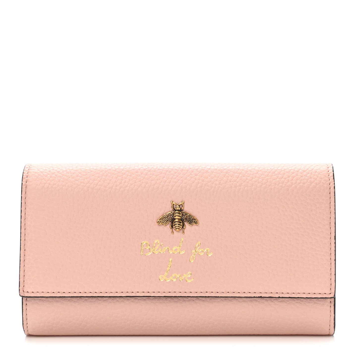 Calfskin Animalier Continental Wallet Porcelain Rose