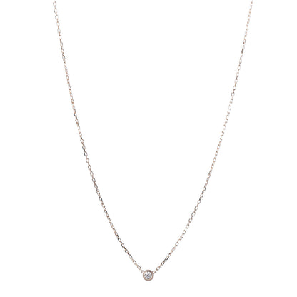 Cartier 18K Pink Gold Diamond SM D'Amour Pendant Necklace 1 of 7