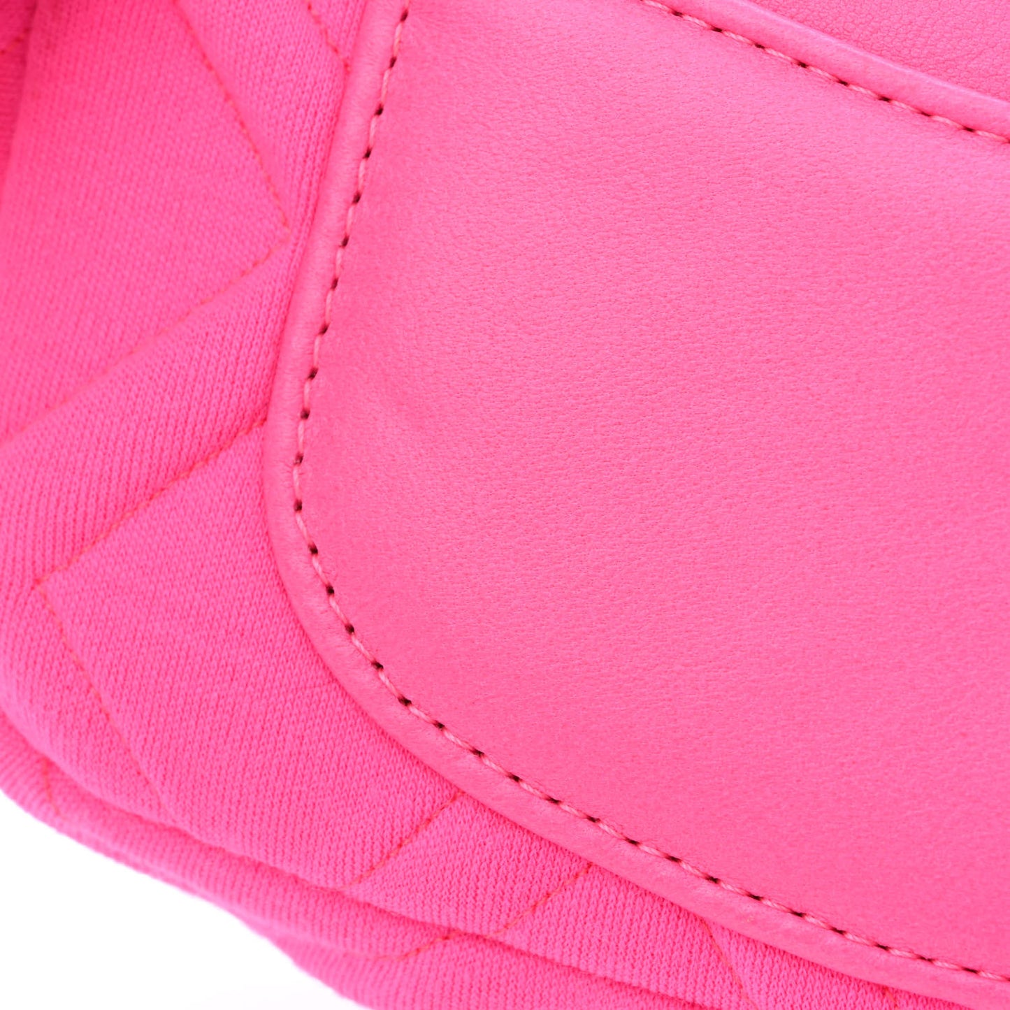 Jersey Quilted Chanel 19 Waist Bag Pink