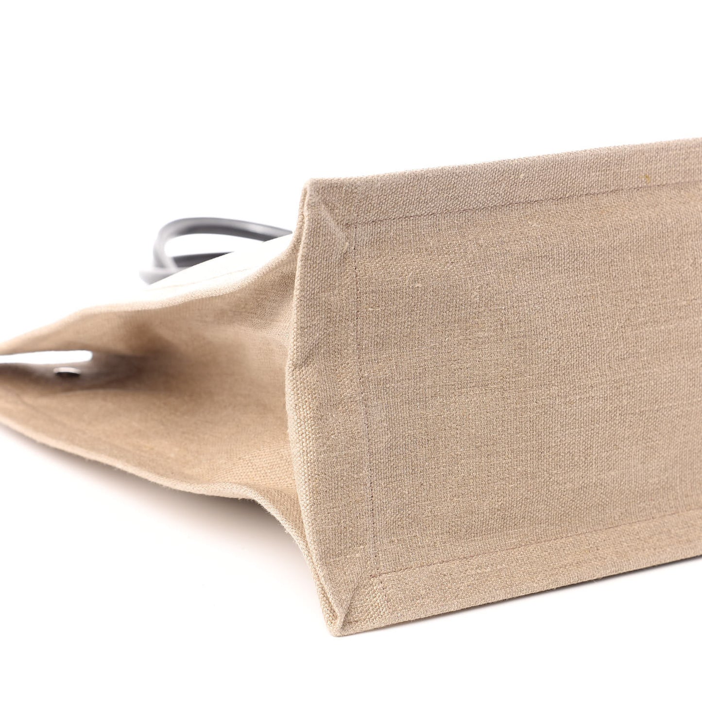 Linen Calfskin Rive Gauche Tote Optic White