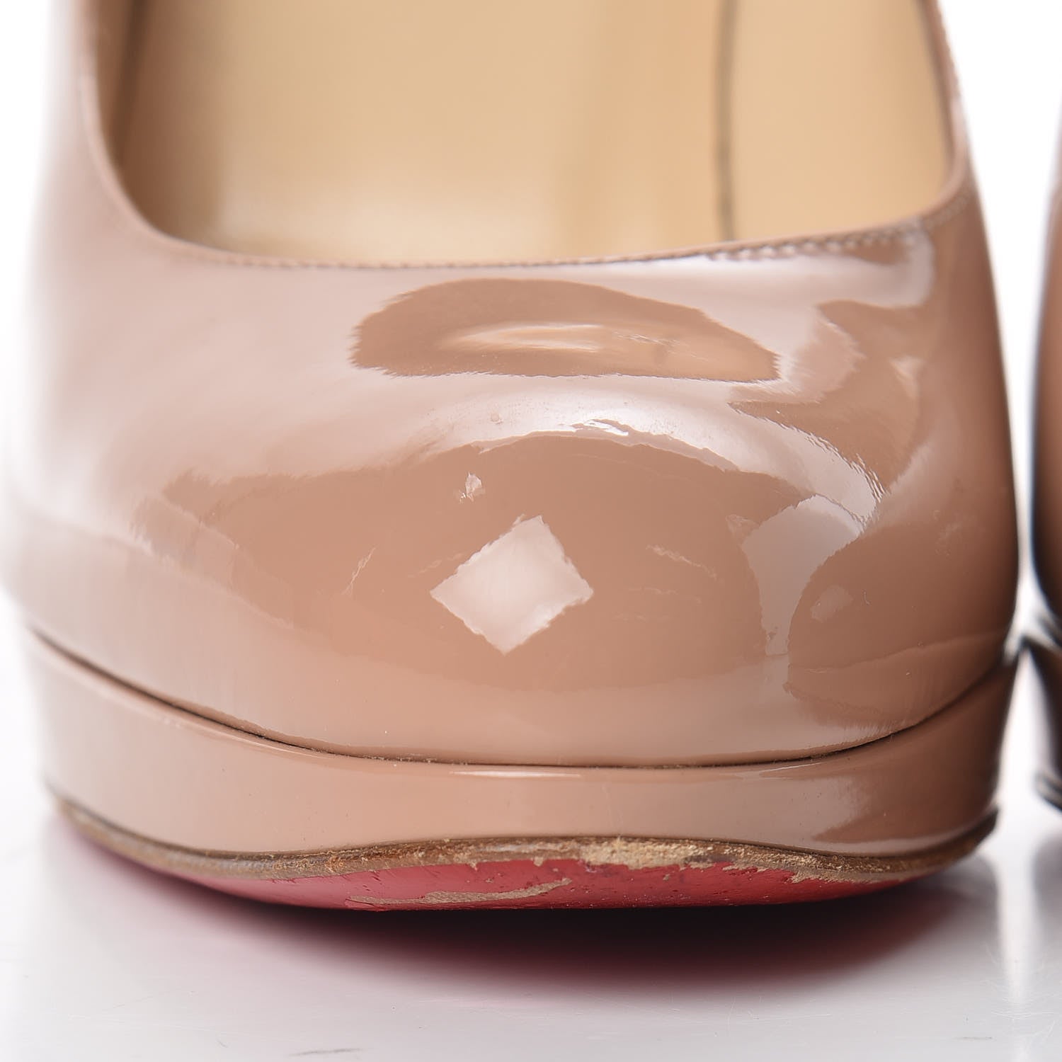 Christian Louboutin Patent New Simple 100 Pumps 38 Nude 11 of 14