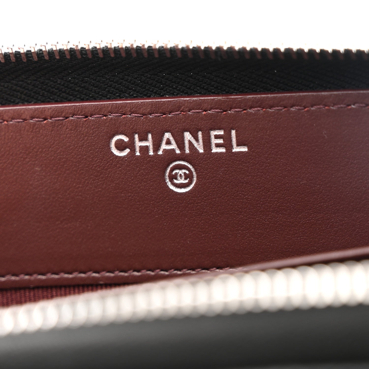 Chanel Caviar Quilted Large Gusset Zip Around Wallet Black 7 of 10