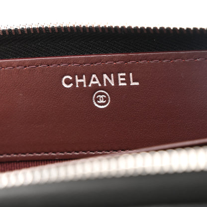 Chanel Caviar Quilted Large Gusset Zip Around Wallet Black 7 of 10
