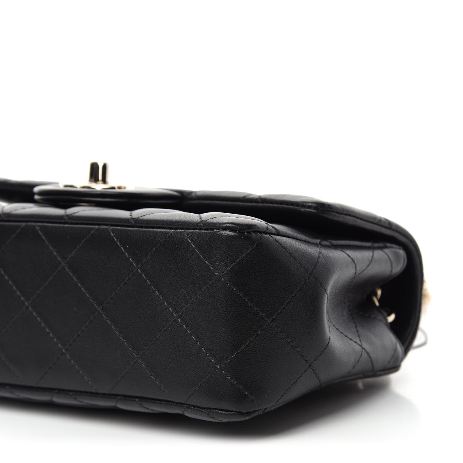 Chanel Lambskin Quilted Mini Coco Charms Rectangular Flap Black 7 of 11