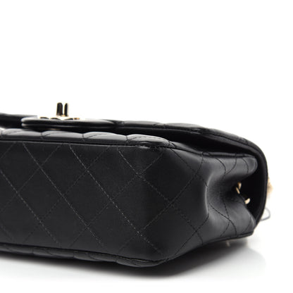 Chanel Lambskin Quilted Mini Coco Charms Rectangular Flap Black 7 of 11