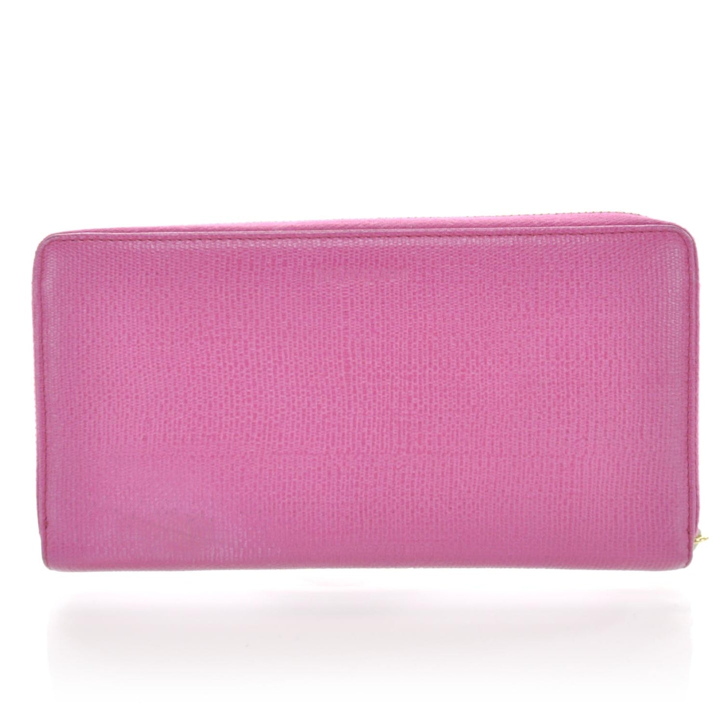 Textured Leather Chyc Wallet Fuchsia