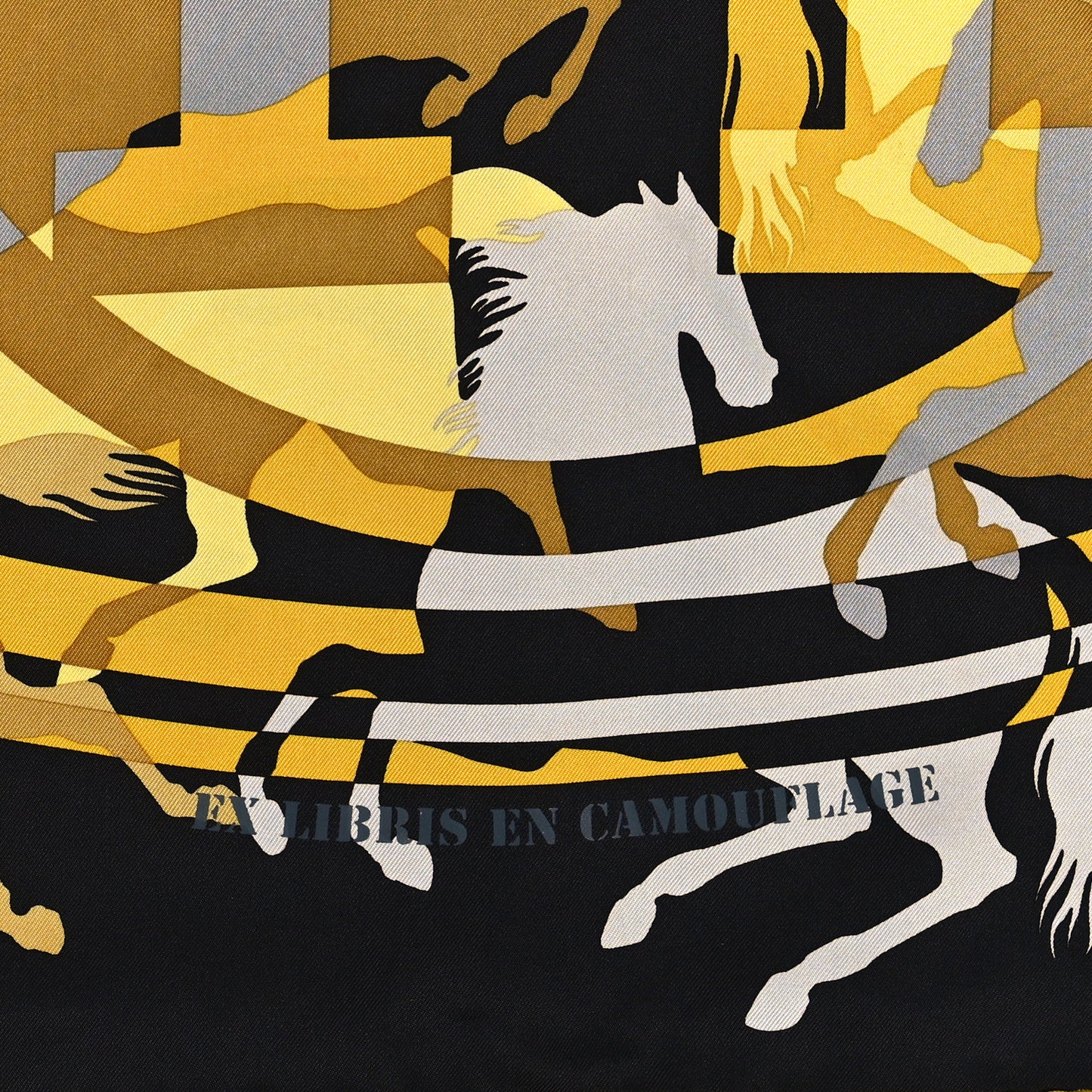 Silk Ex Libris En Camouflage Scarf 90