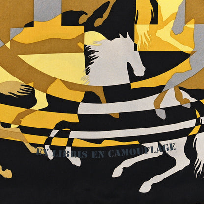 Hermes Silk Ex Libris En Camouflage Scarf 90 3 of 5
