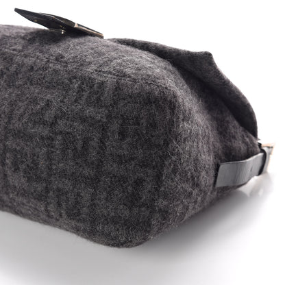 Fendi Wool Zucca Mama Baguette Grey 6 of 8