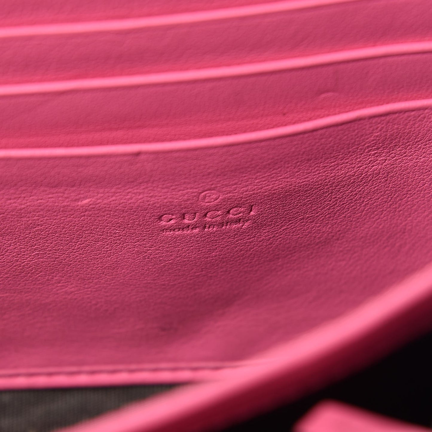 GG Supreme Monogram Mini Dionysus Chain Wallet Beige Pink