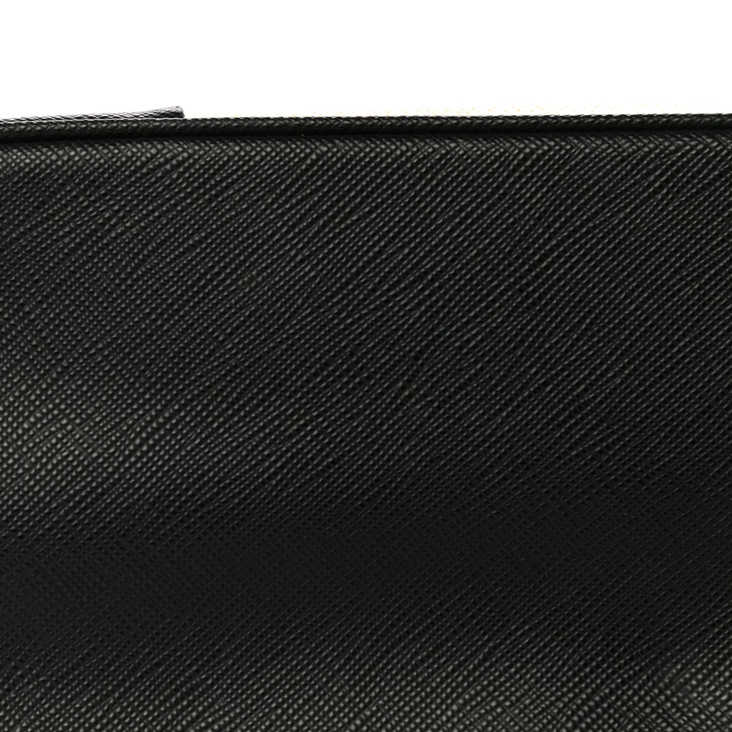Saffiano Lux Small Bi-Color Galleria Double Zip Tote Black White