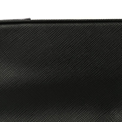 Prada Saffiano Lux Small Bi-Color Galleria Double Zip Tote Black White 11 of 13