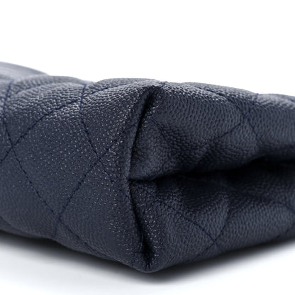 Chanel Caviar Quilted Small Pouch Navy 11 of 12