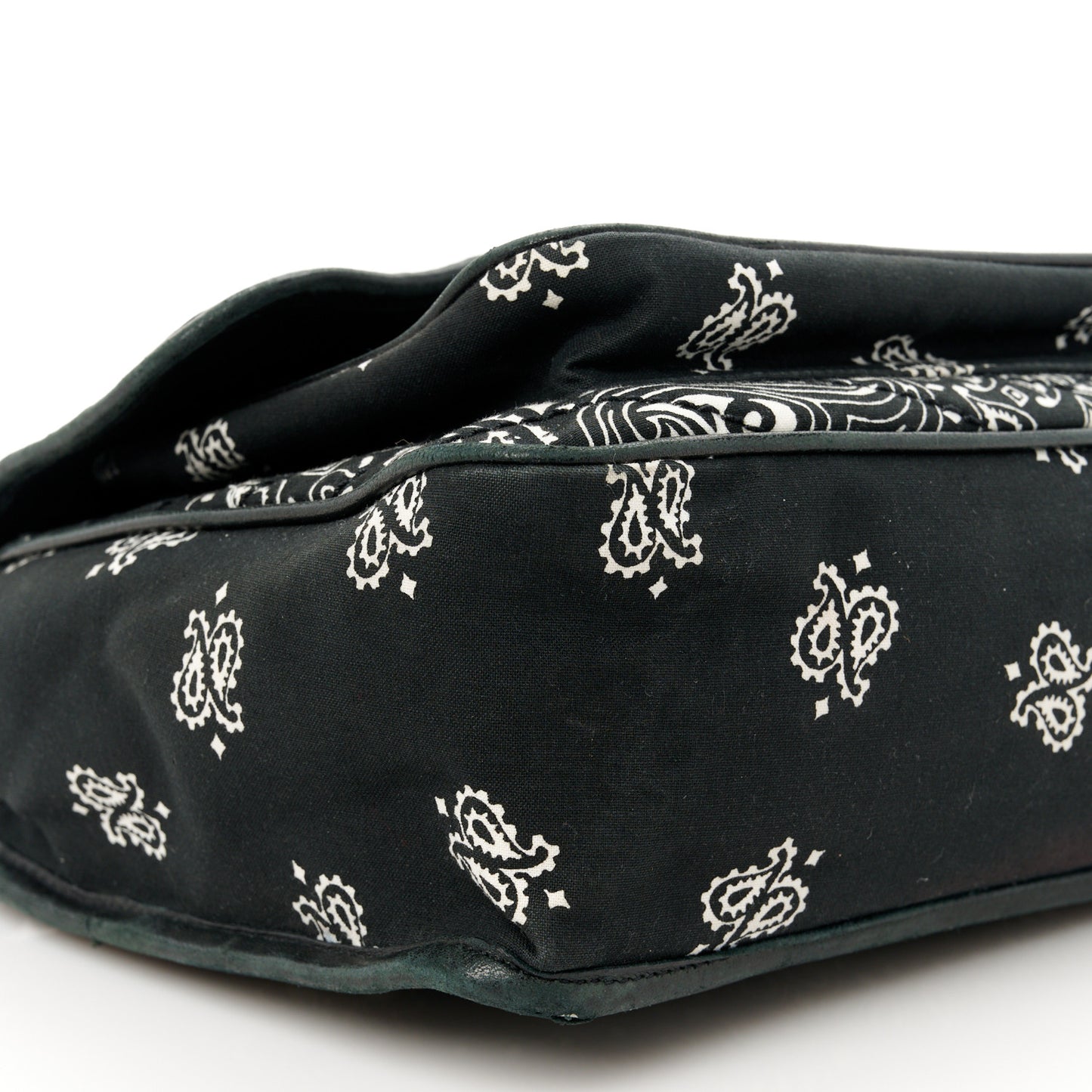 Cotton Bandana Monogram Medium Niki Chain Satchel Black White