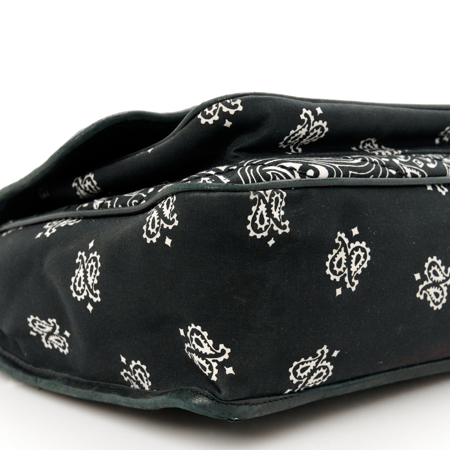 Saint Laurent Cotton Bandana Monogram Medium Niki Chain Satchel Black White 10 of 15