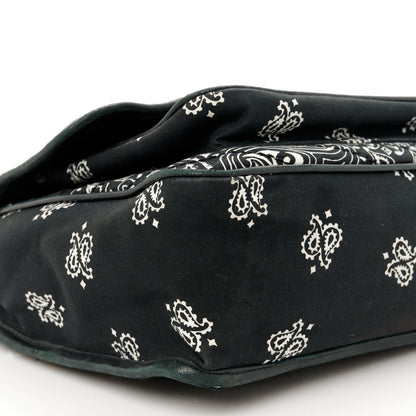Saint Laurent Cotton Bandana Monogram Medium Niki Chain Satchel Black White 10 of 15