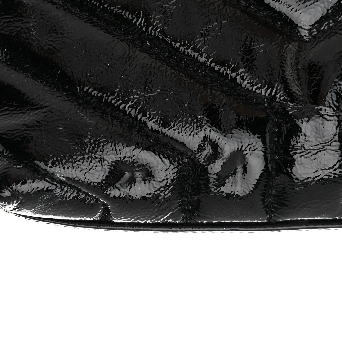Patent Y Quilted Monogram Toy Loulou Crossbody Bag Black