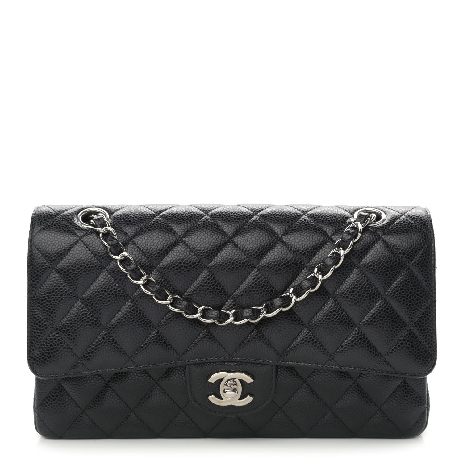 Chanel Caviar Quilted Medium Double Flap Black 1 of 11