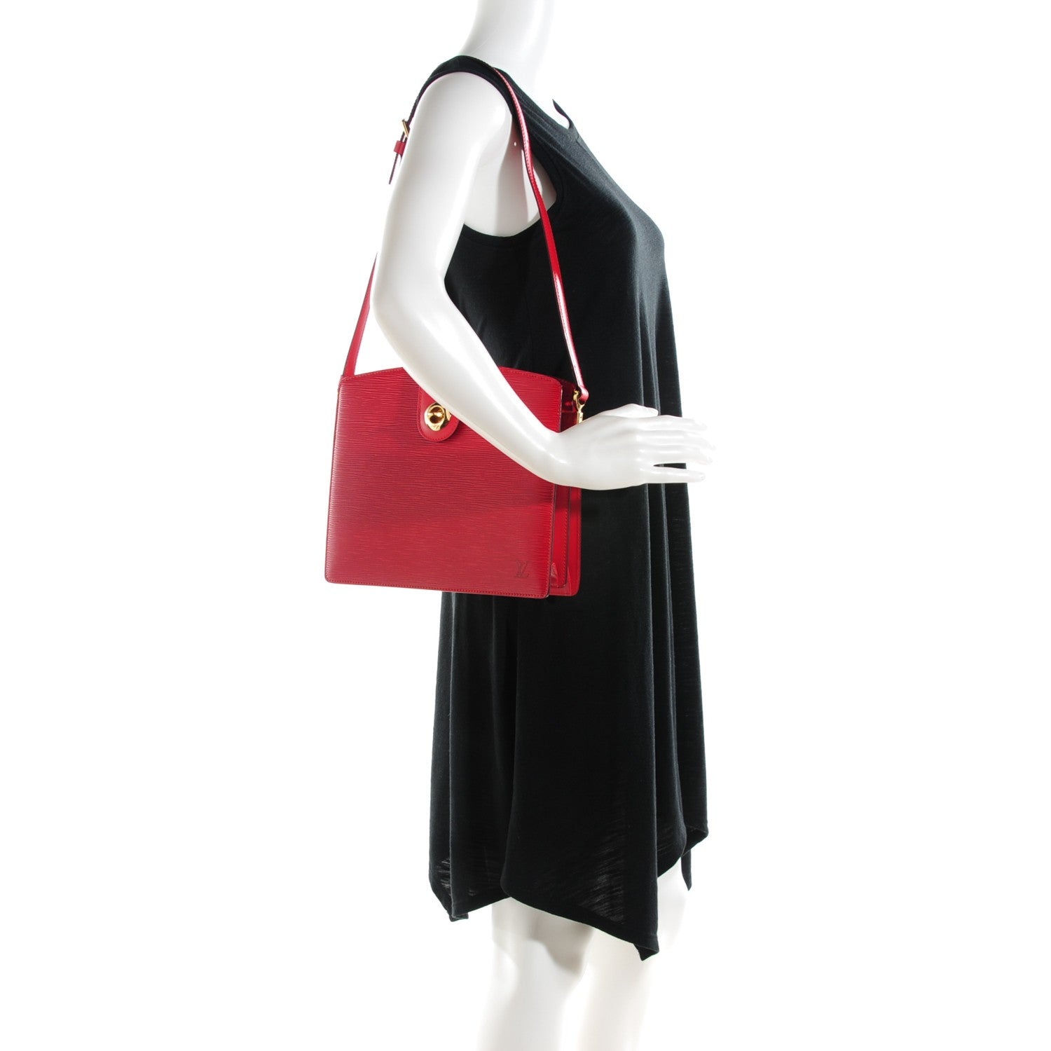 Louis Vuitton Epi Capucines Castillan Red 2 of 7