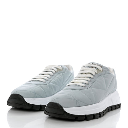 Prada Re-Nylon Piuma Metal Triangle Logo Quilted 45mm Sneakers 40 Fiordaliso 4 of 9
