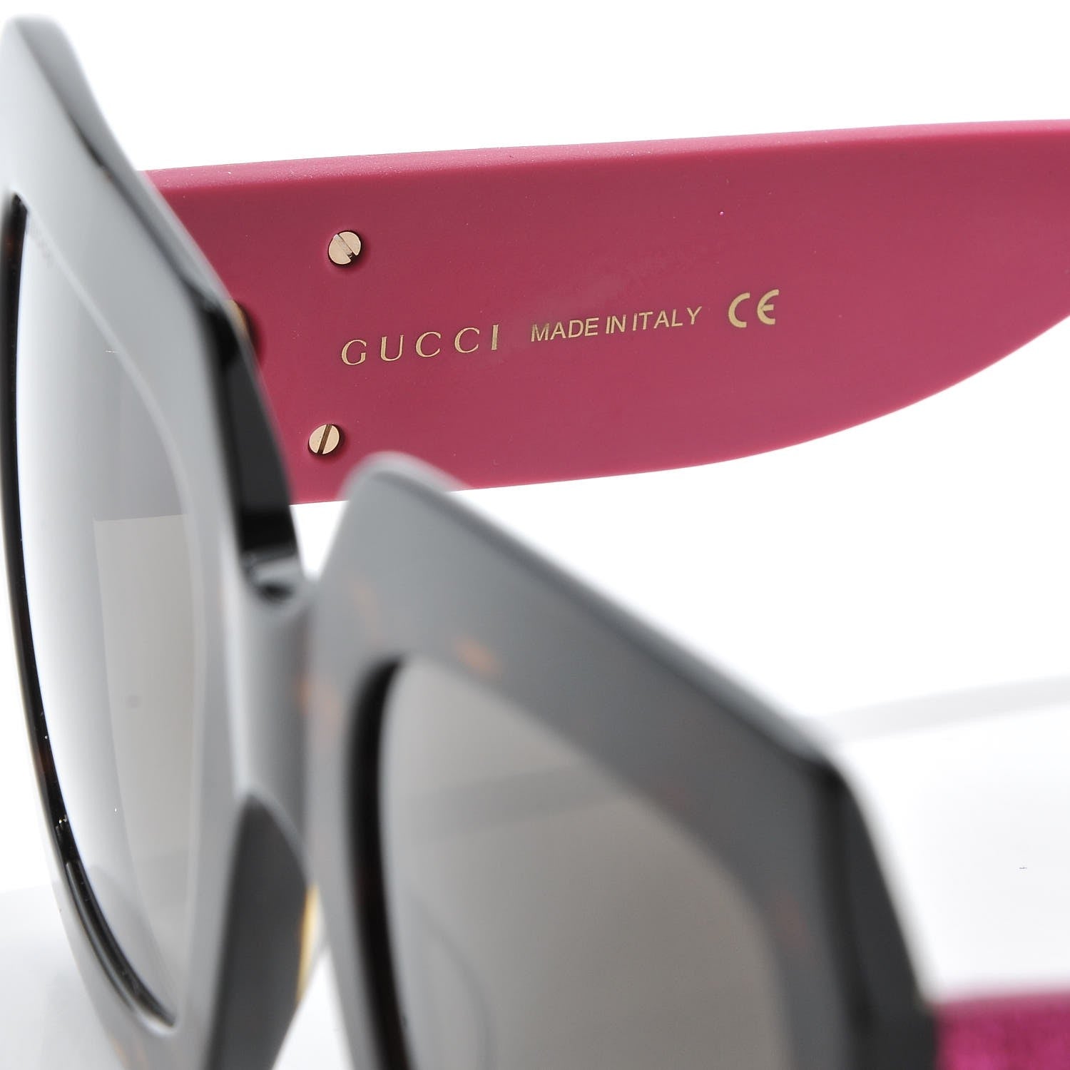 Gucci Square Frame GG0102S Sunglasses Glitter Pink Multi 7 of 9