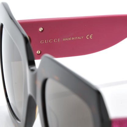 Gucci Square Frame GG0102S Sunglasses Glitter Pink Multi 7 of 9