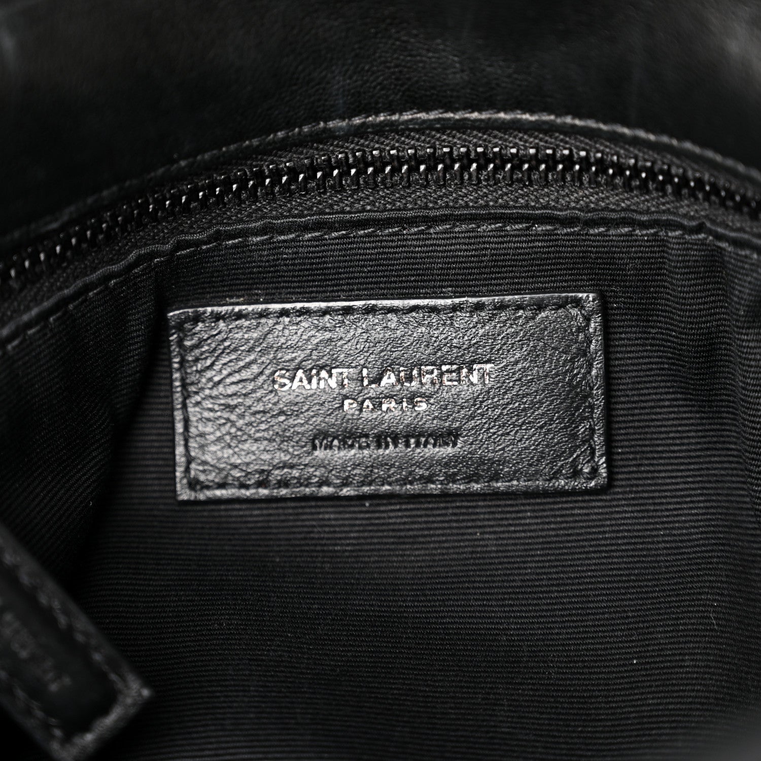 Saint Laurent Lambskin Quilted Small Loulou Puffer Monogram Chain Satchel Black 6 of 10