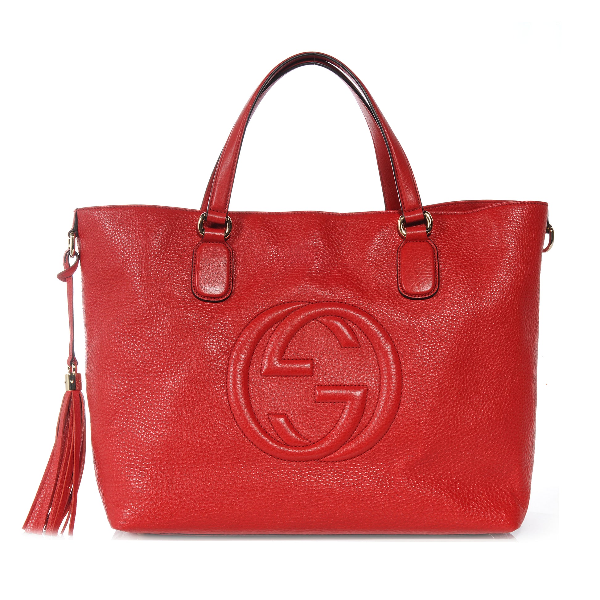 Gucci Cellarius Calfskin Large Soho Working Tote Tabasco 1 of 7