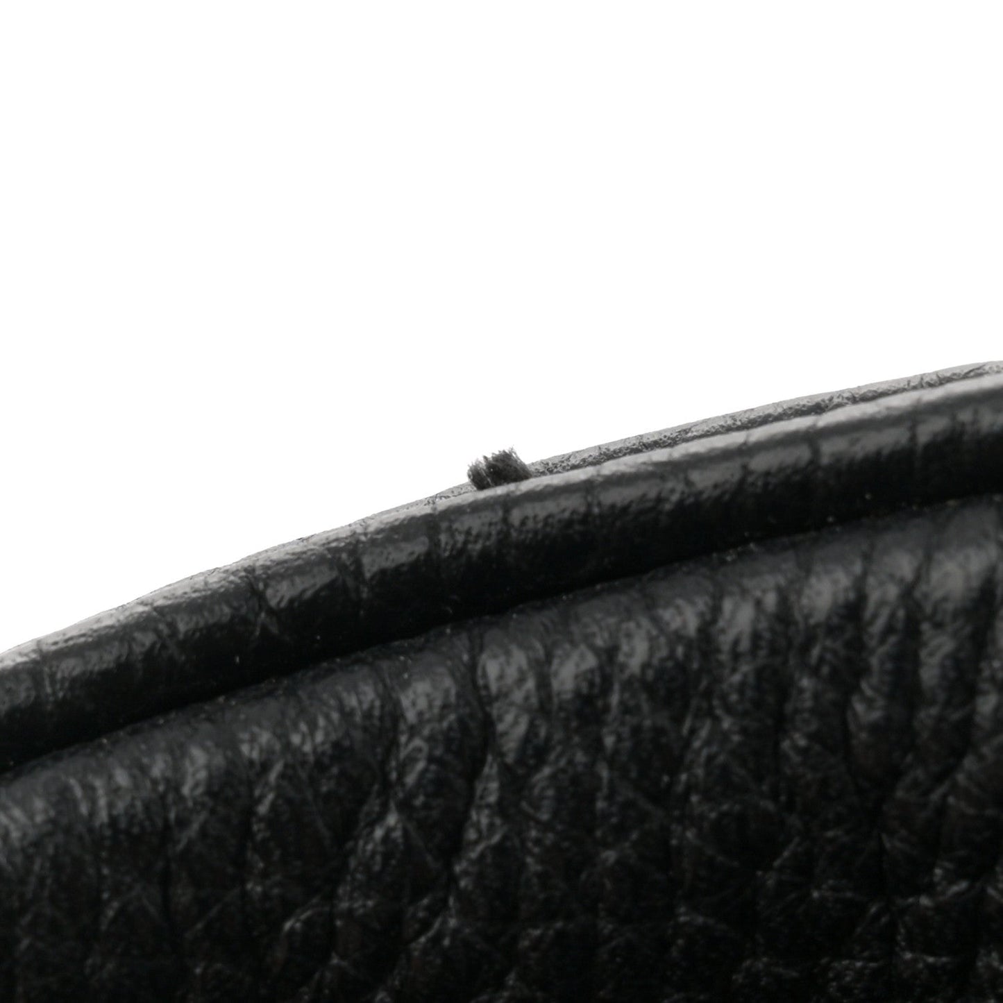 Pebbled Calfskin Small Soho Disco Bag Black
